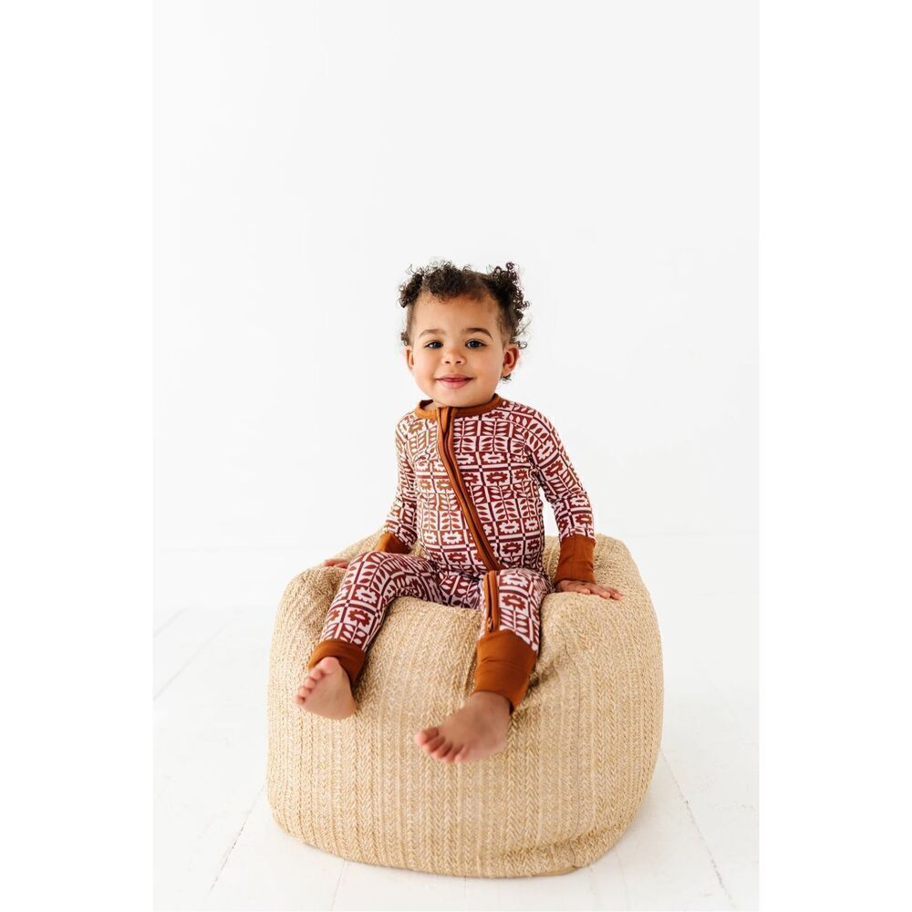 NWT Wild Woven Spiced Blooms Zip Romper- Modal like Bamboo